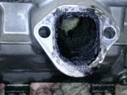 how to clean clogged exhaust manifold 2